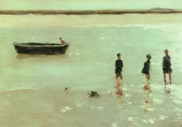 Beach at Etaples, 1887 (oc)